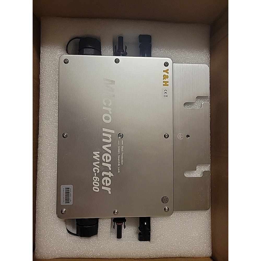 Y&H 600W Solar Grid Tie Micro Inverter with AC Data Monitoring Display Screen...
